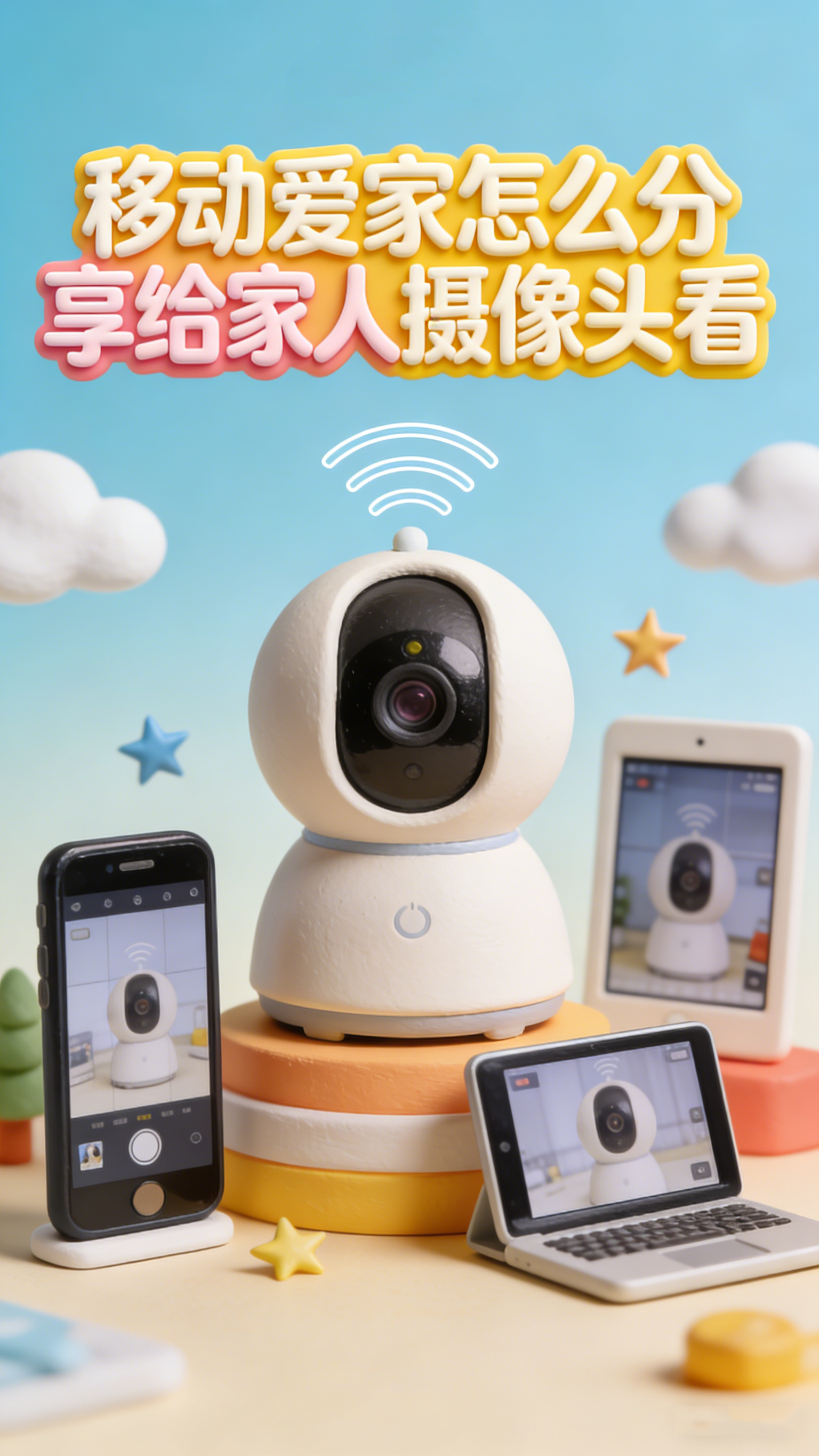 移动爱家怎么分享给家人摄像头看