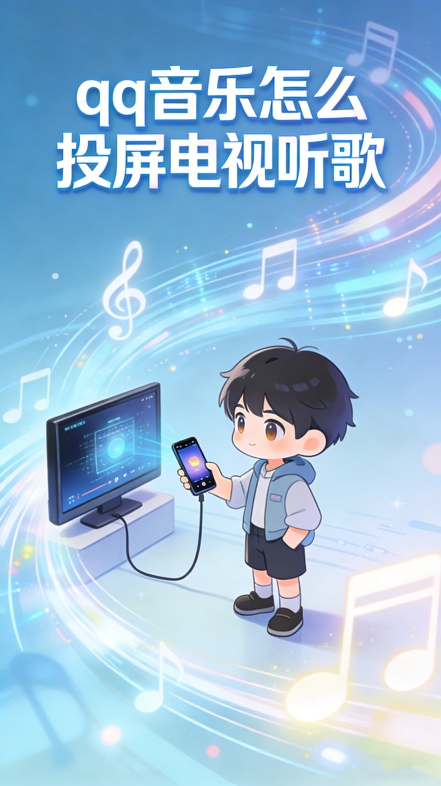 qq音乐怎么投屏电视听歌 带你解锁家庭K歌