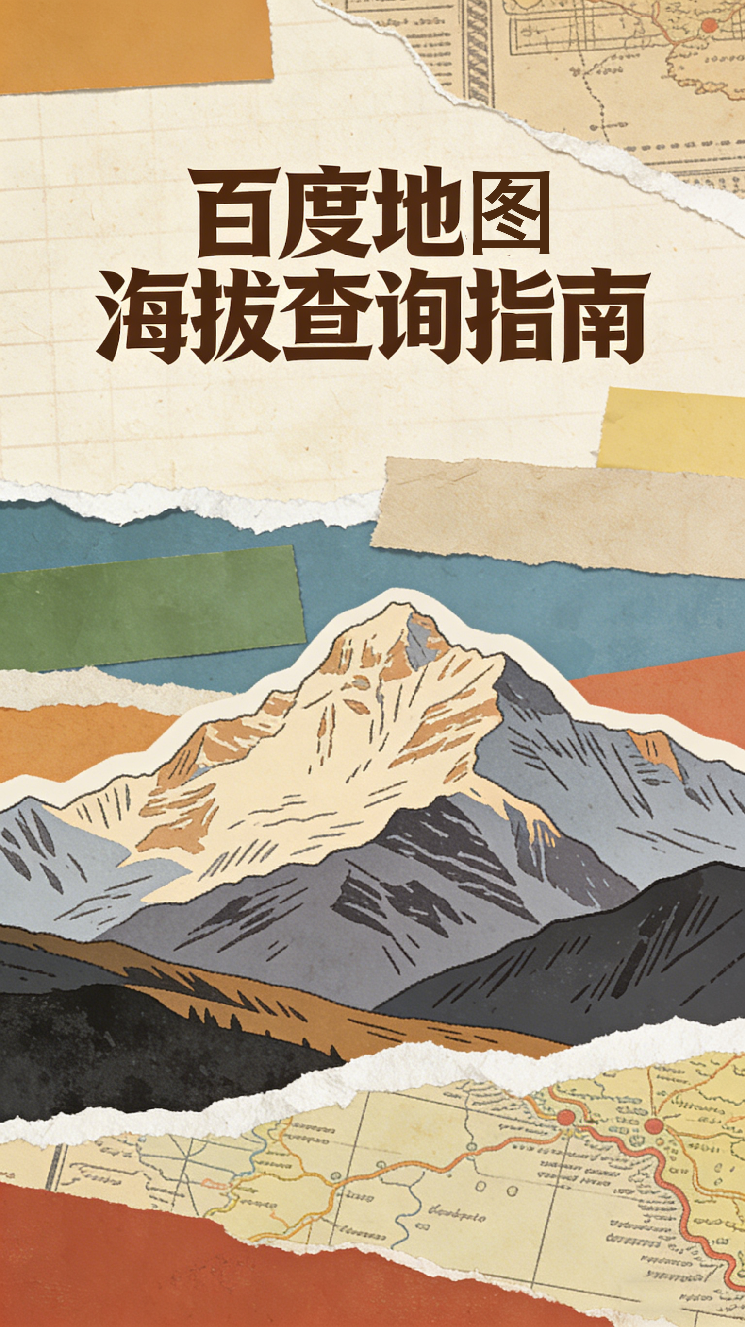 登高望远必看！百度地图海拔查询指南