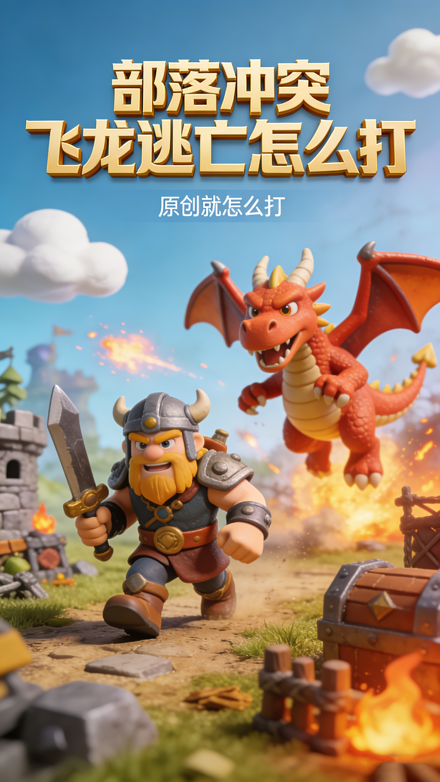 部落冲突飞龙逃亡怎么打 限时挑战通关