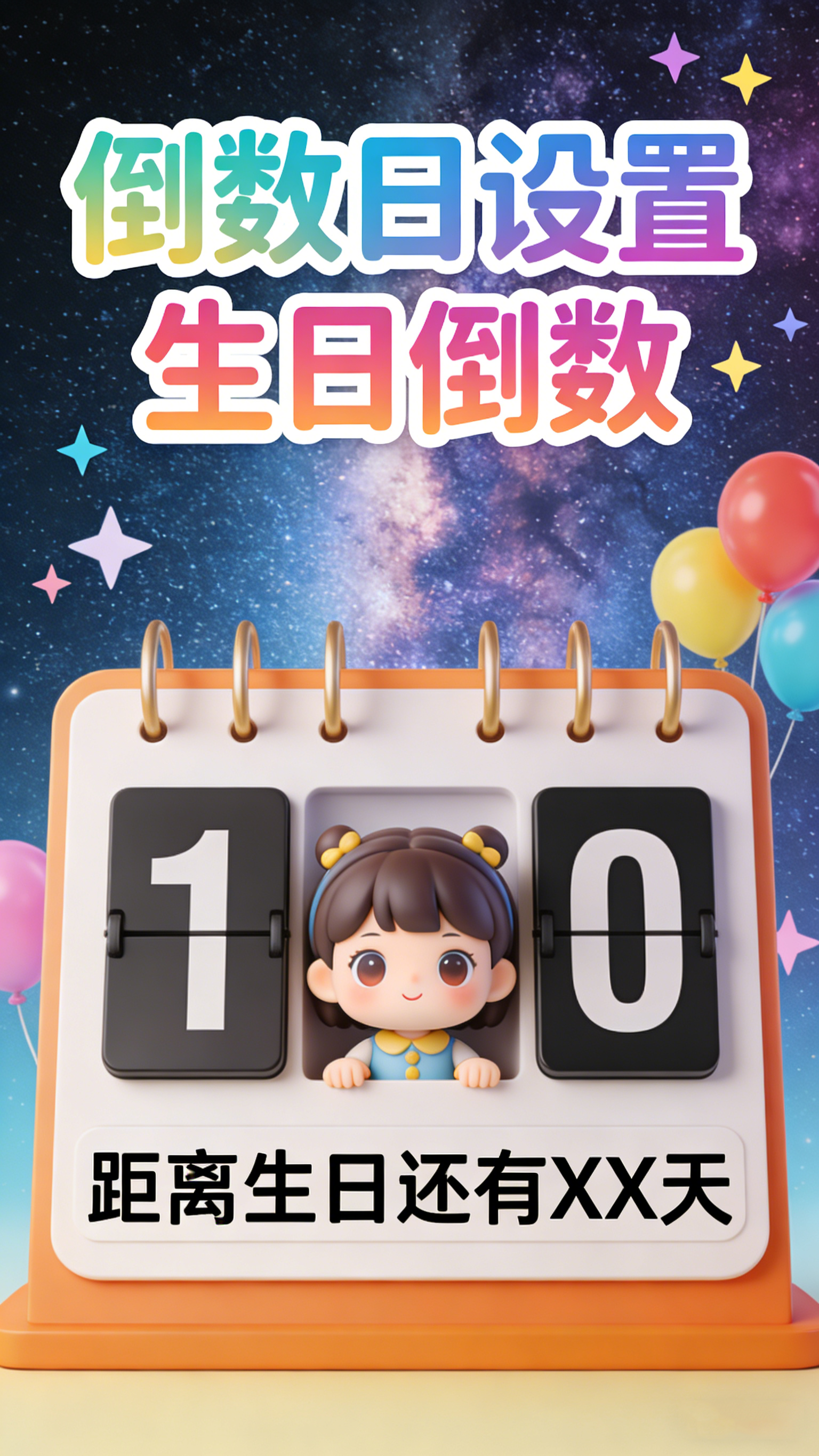 倒数日怎么设置生日倒数