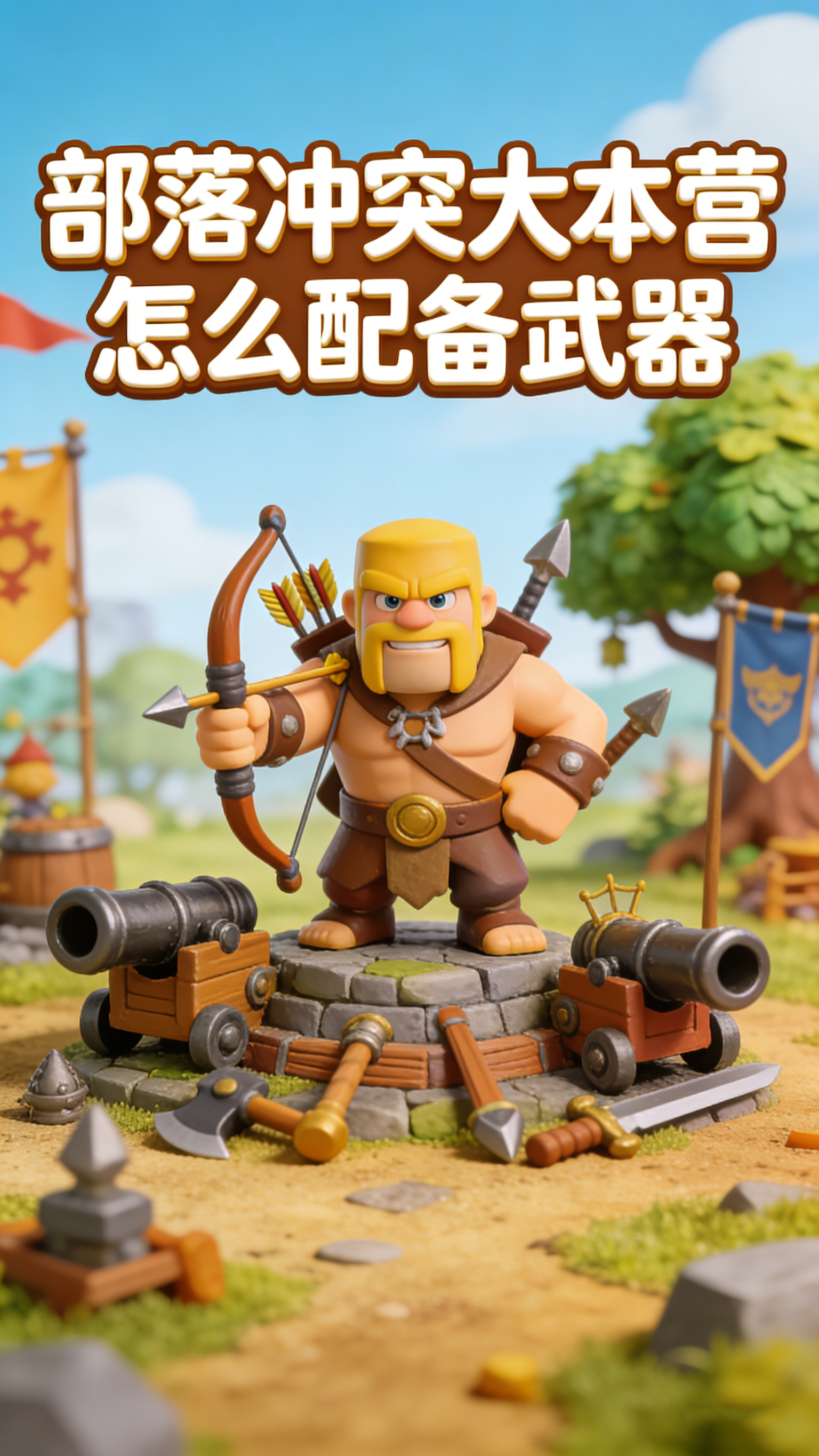 部落冲突大本营怎么配备武器