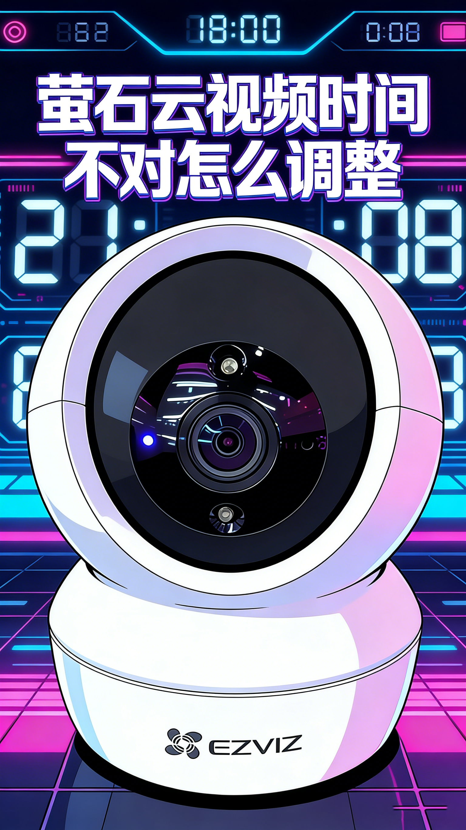 萤石云视频时间不对怎么调整