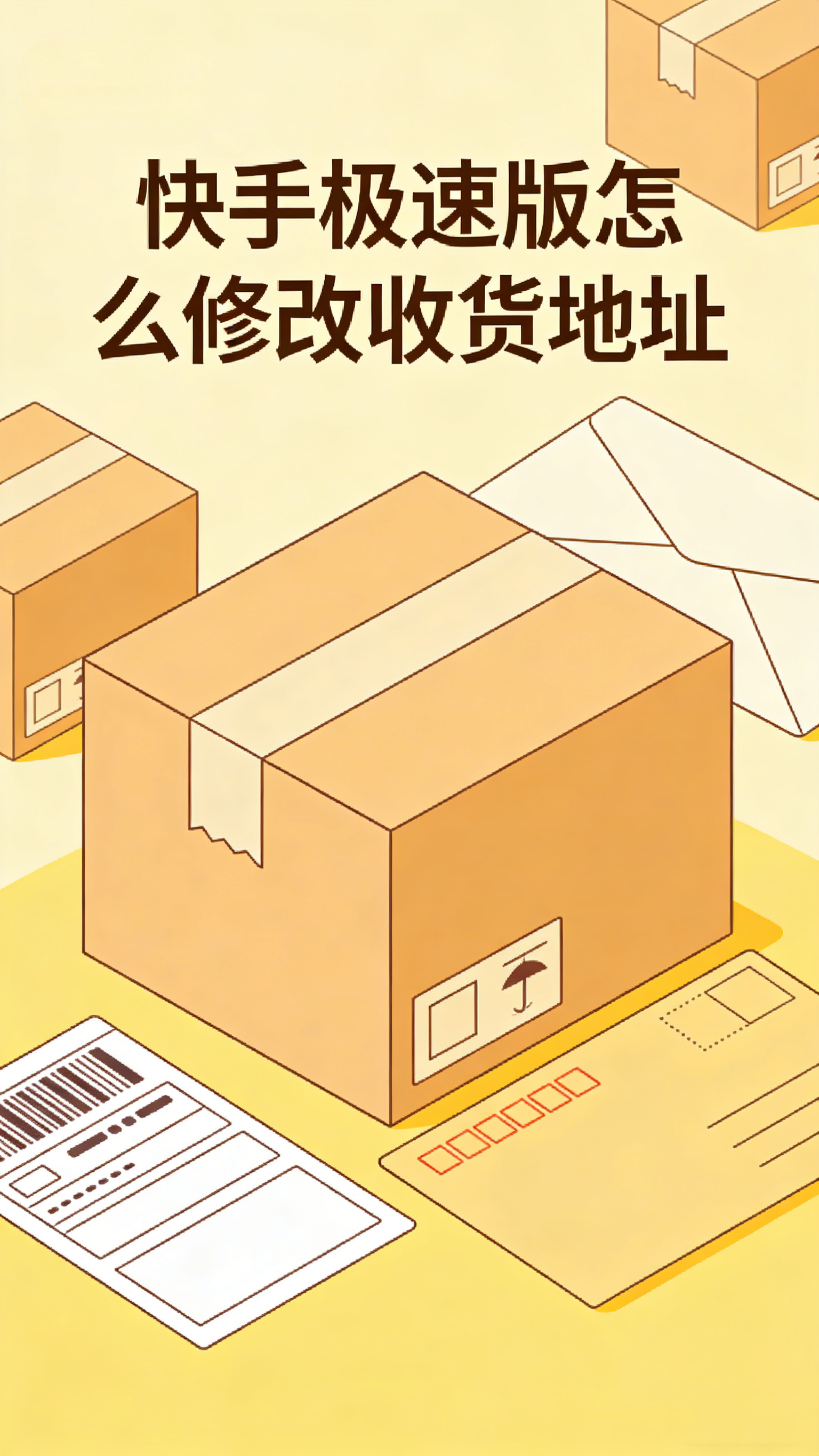 快手极速版怎么修改收货地址?电商下单前必看设置