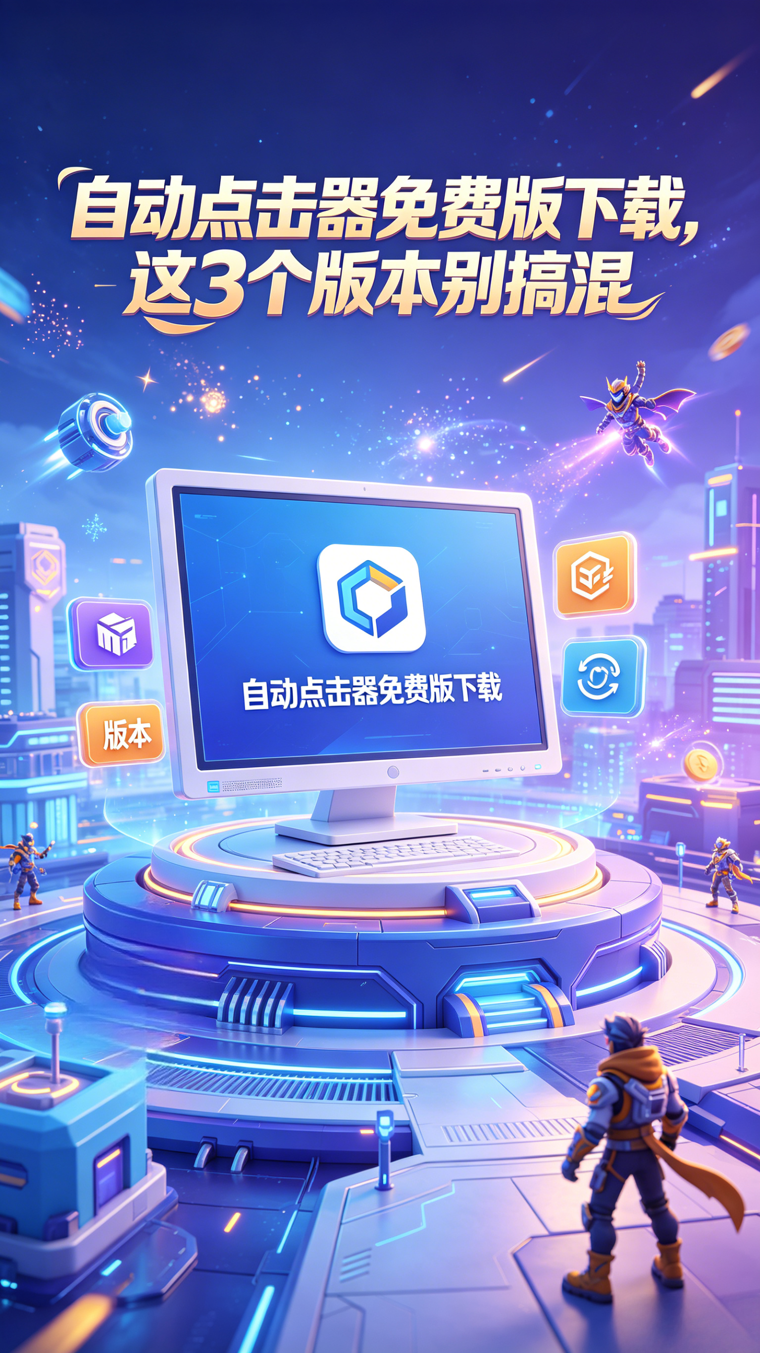 自动点击器免费版下载，这3个版本别搞混
