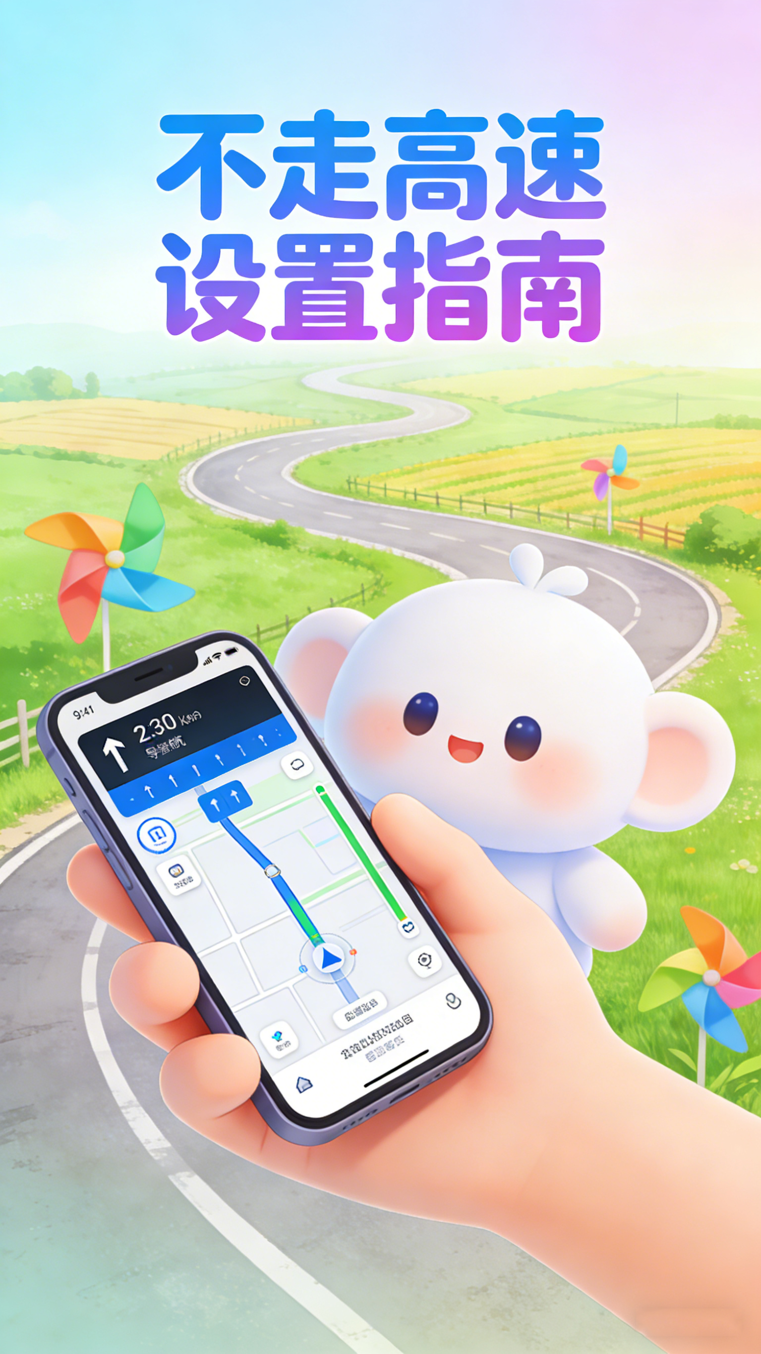 风景在路上！百度地图不走高速设置指南