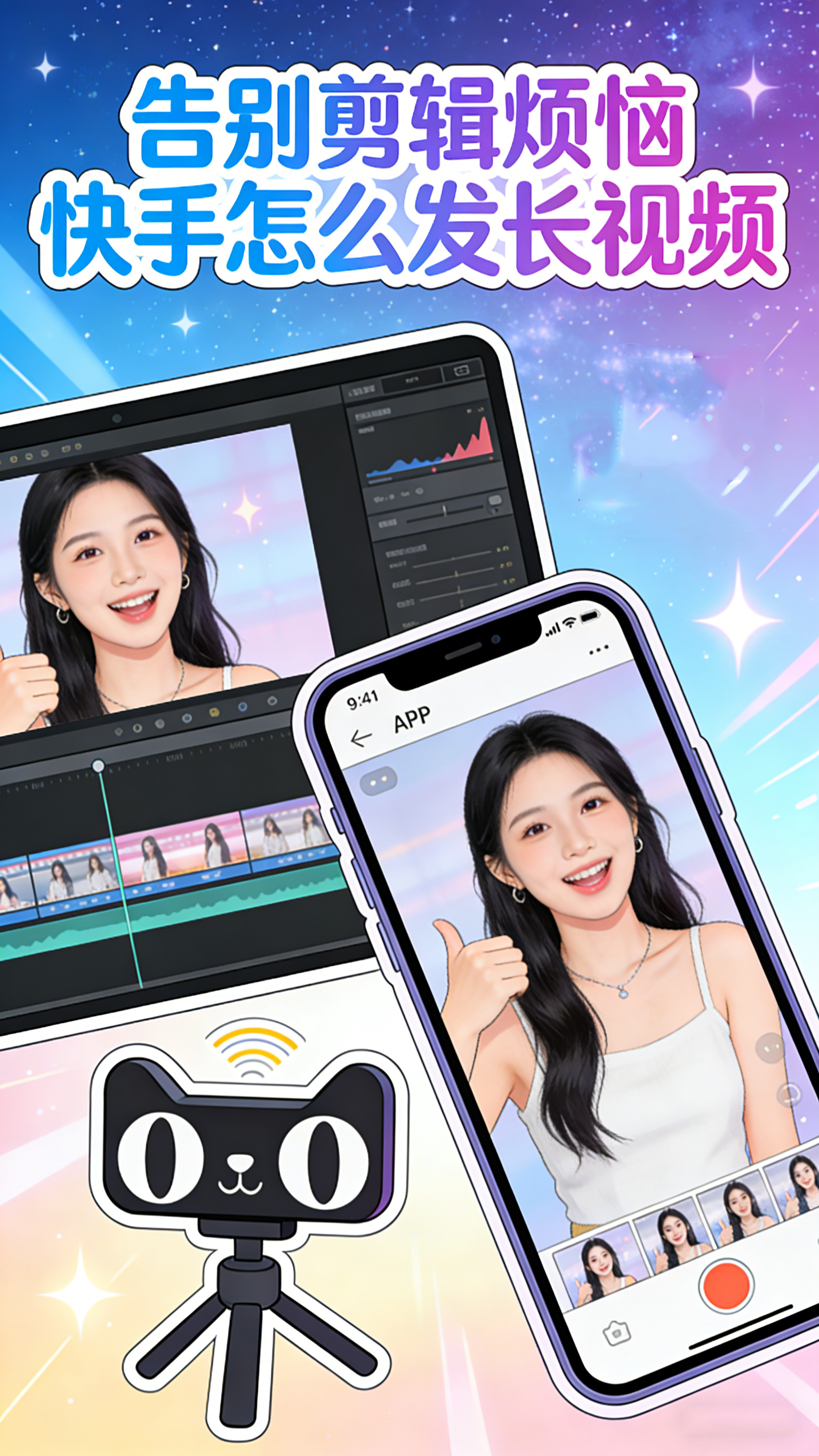 告别剪辑烦恼 快手怎么发长视频